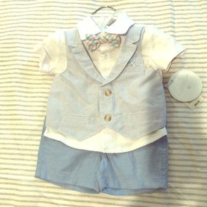 Baby boy bow tie outfit